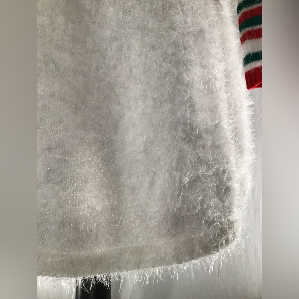 New ⛄️ Born Famous White Christmas Snowman Stretchy Cute Holiday Sweater Dress - Picture 9 of 16